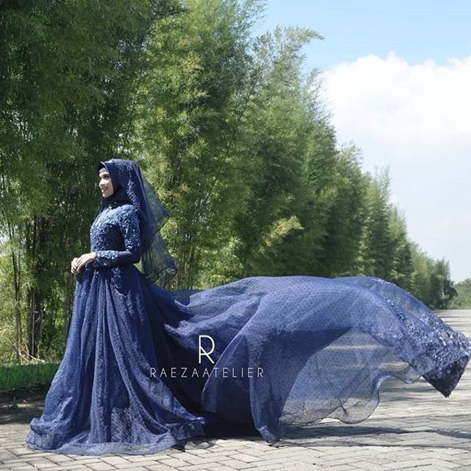 Detail Gambar Gaun Pengantin Muslimah Nomer 7