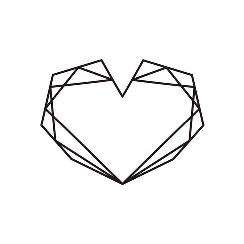 Detail Cuore Geometrico Nomer 6