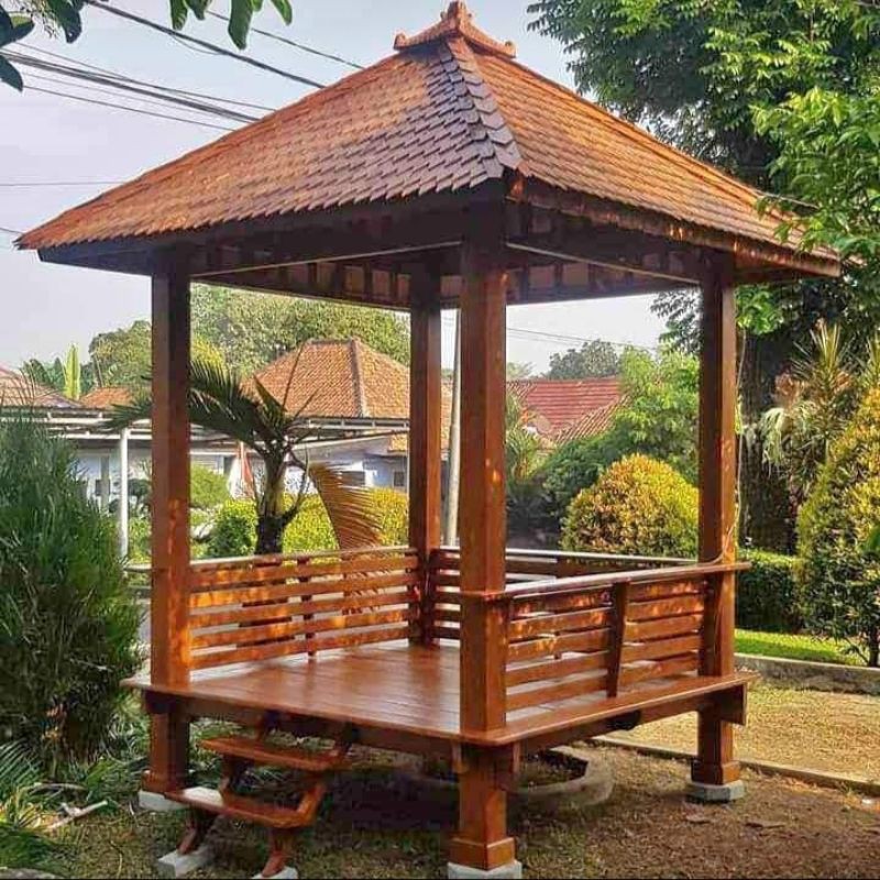 Gambar Gazebo Kayu - KibrisPDR