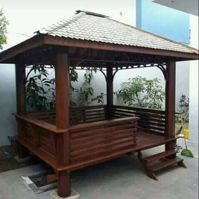 Detail Gambar Gazebo Kayu Nomer 14