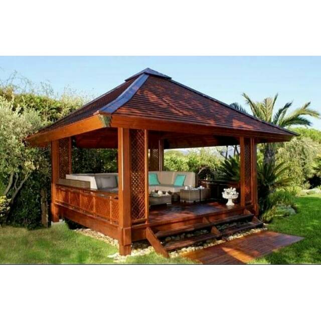 Detail Gambar Gazebo Kayu Nomer 51