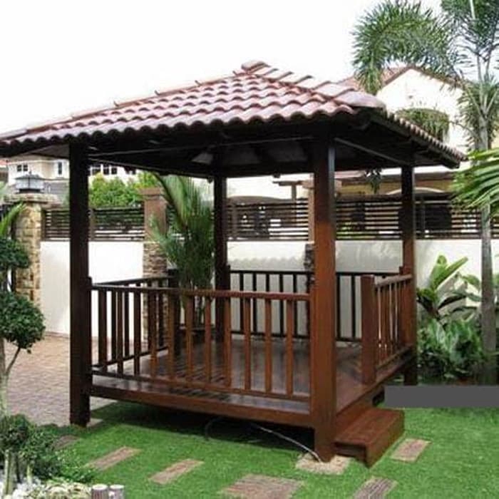 Detail Gambar Gazebo Minimalis Dari Kayu Nomer 37