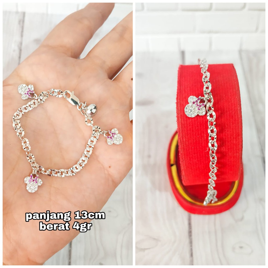 Detail Gambar Gelang Emas Putih Nomer 12