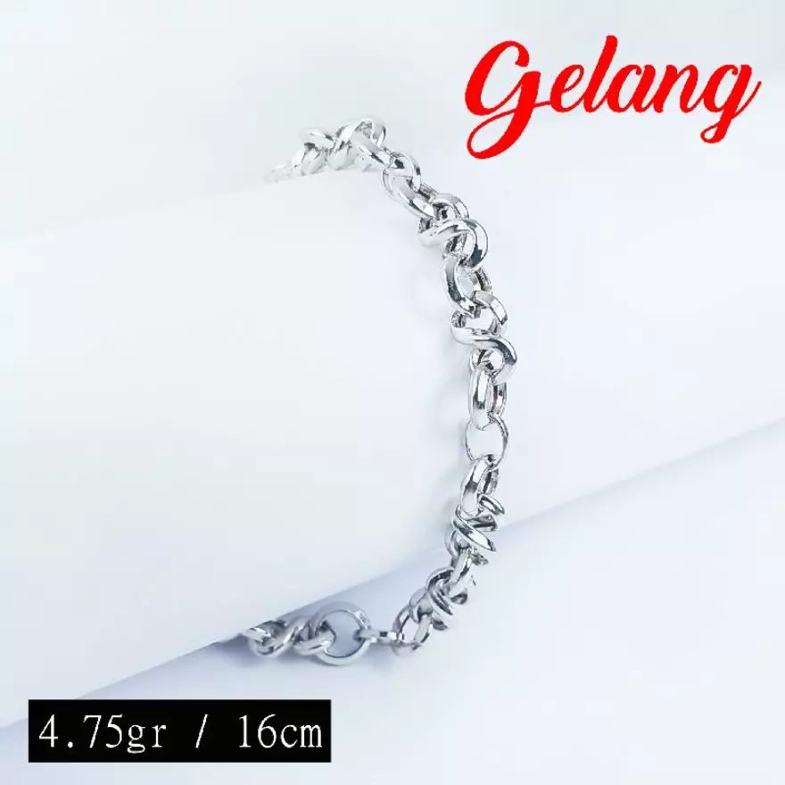 Detail Gambar Gelang Emas Putih Nomer 28