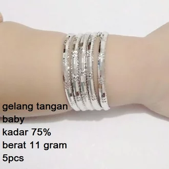 Detail Gambar Gelang Emas Putih Nomer 49