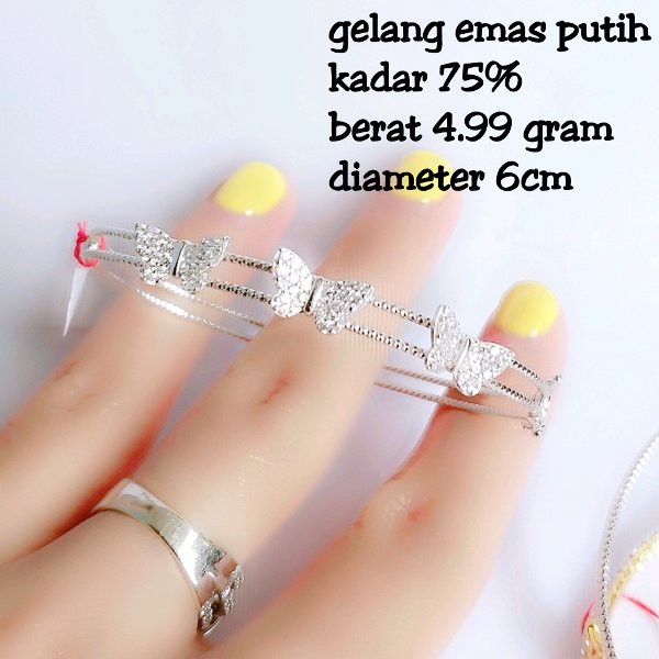 Detail Gambar Gelang Emas Putih Nomer 50