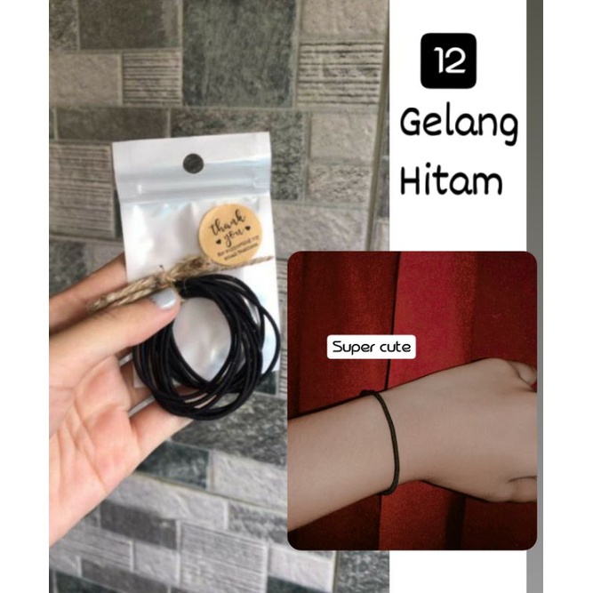 Detail Gambar Gelang Hitam Polos Nomer 32