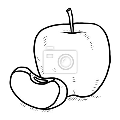 Detail Apfel Skizze Nomer 11