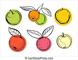 Detail Apfel Skizze Nomer 25