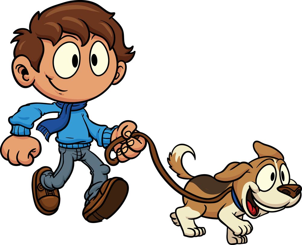 Detail Dog Walking Cartoon Pictures Nomer 11