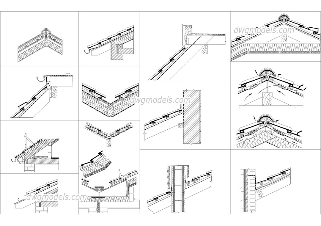 Detail Gambar Genteng Cad Nomer 2