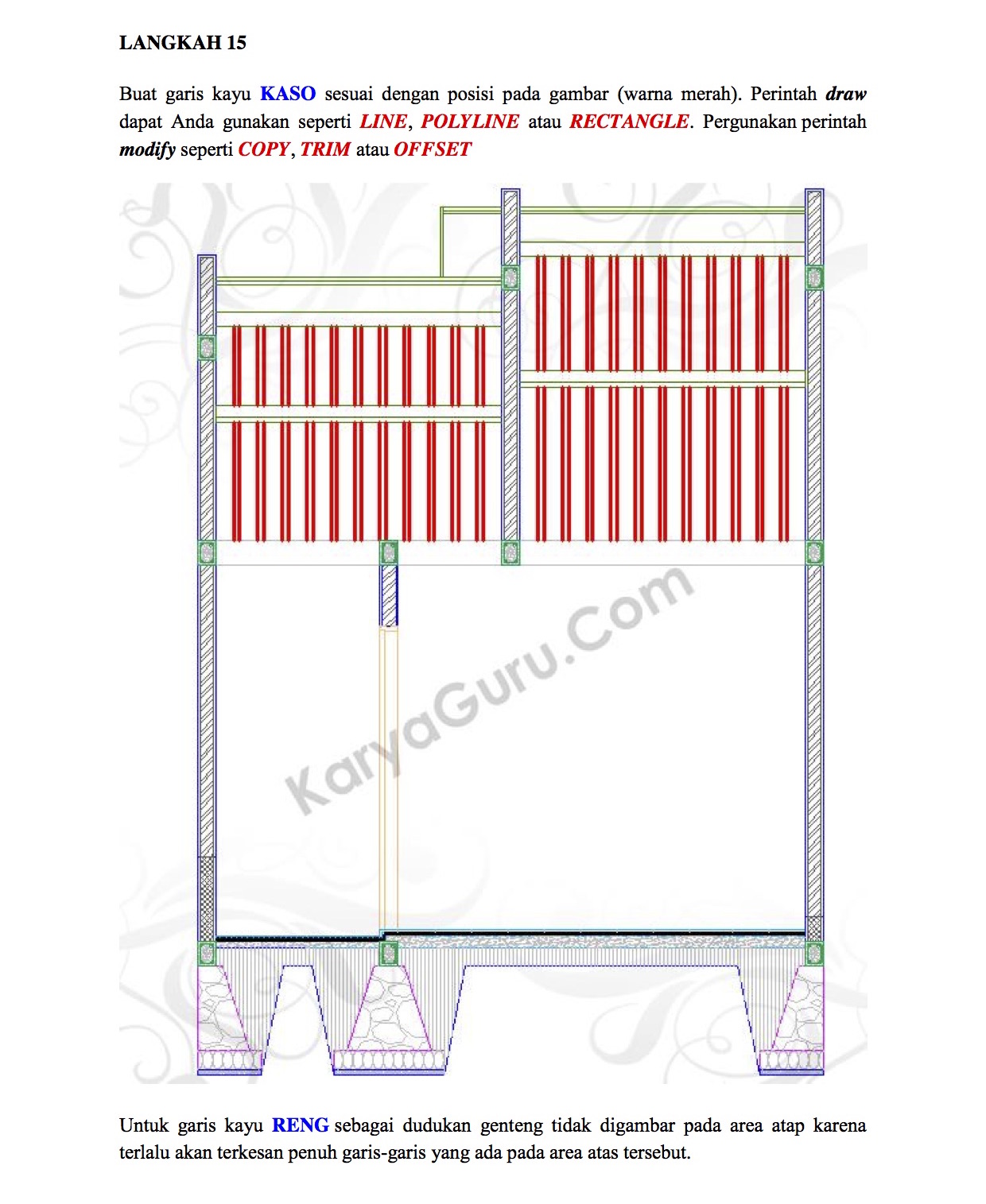 Detail Gambar Genteng Cad Nomer 21