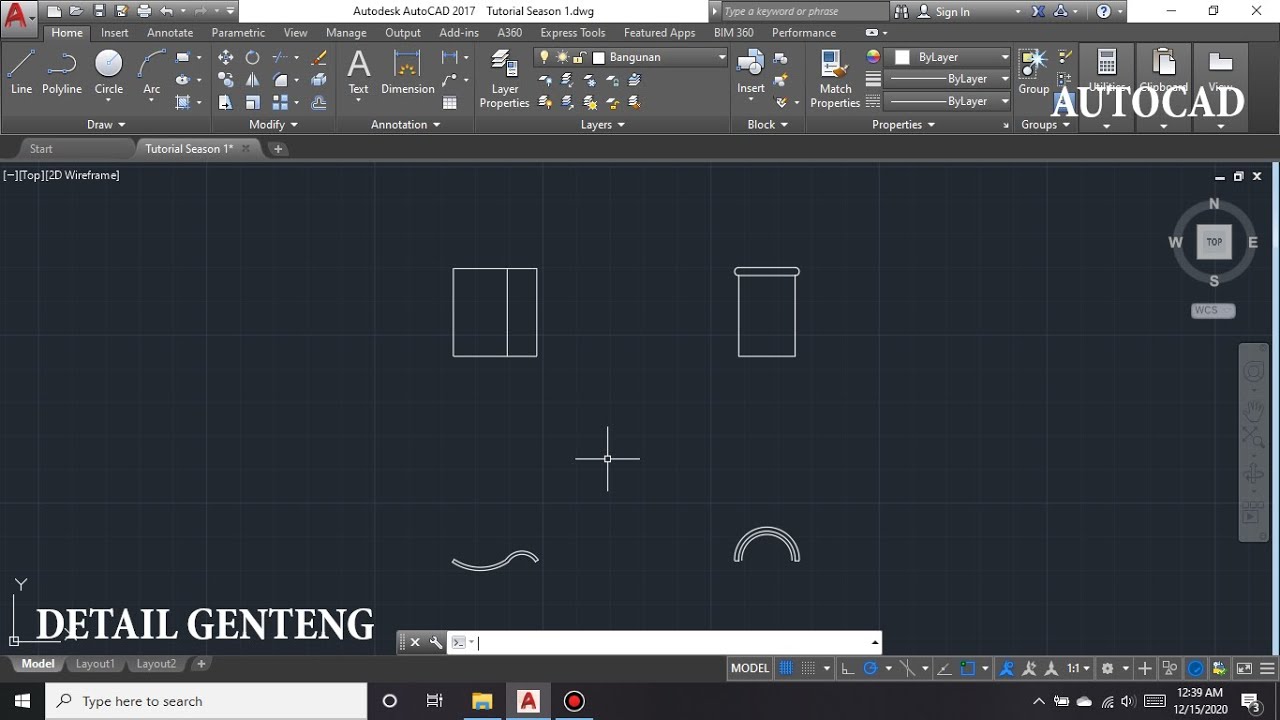 Detail Gambar Genteng Cad Nomer 28
