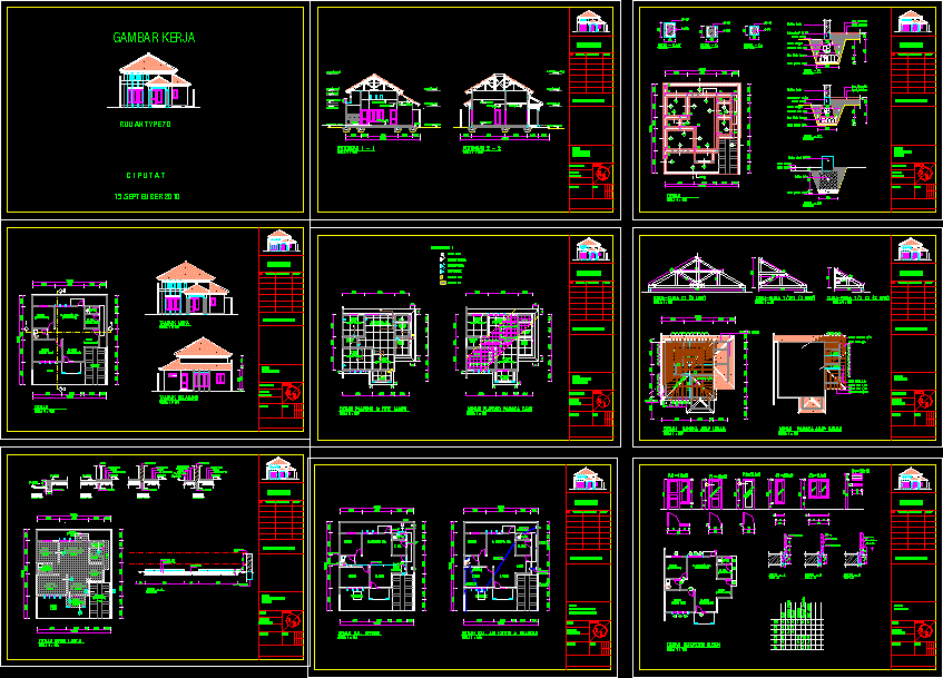 Detail Gambar Genteng Cad Nomer 3