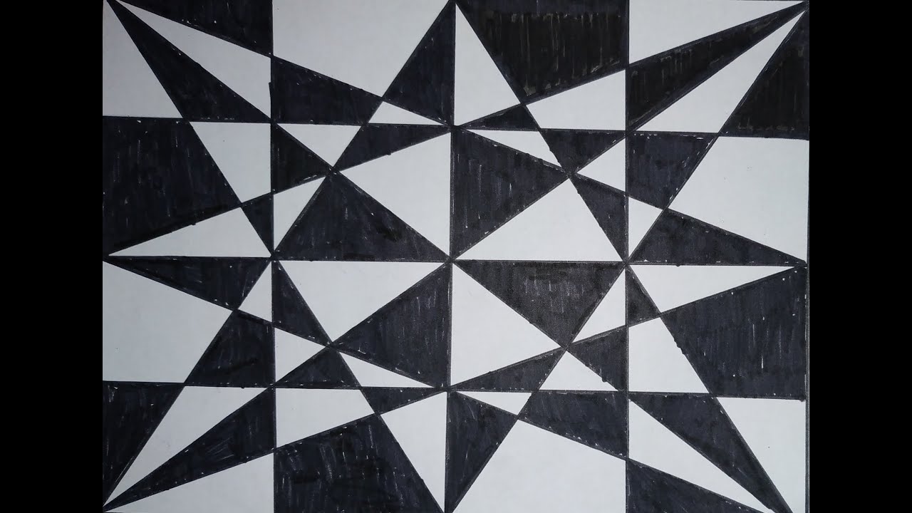 Gambar Geometris Hitam Putih - KibrisPDR