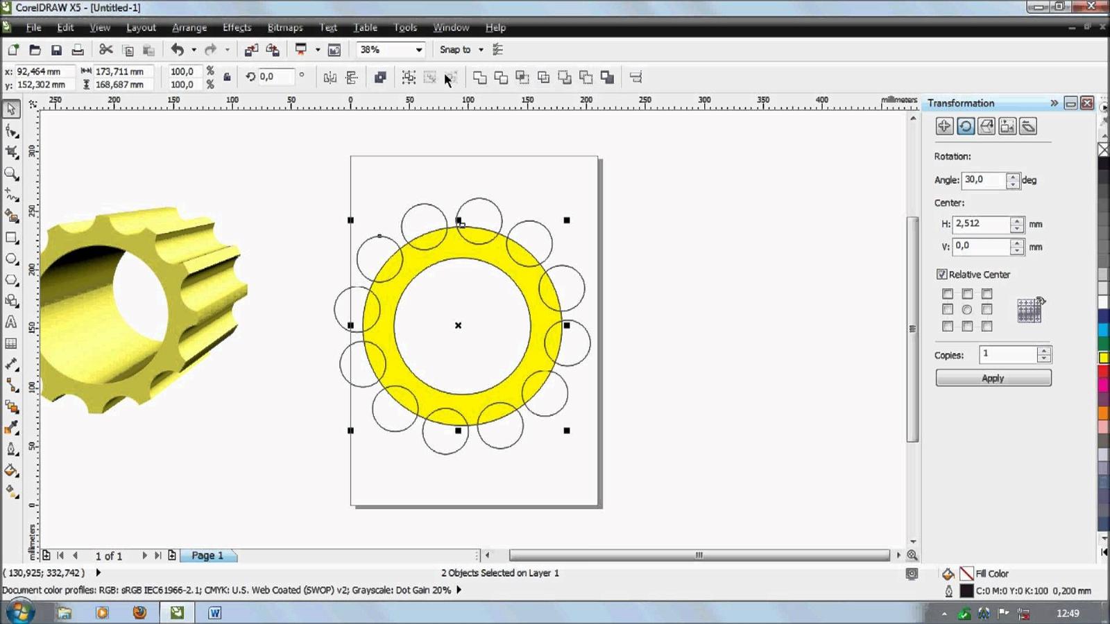 Detail Gambar Gereja 2d Menggunakan Shape Pada Corel Draw Nomer 5