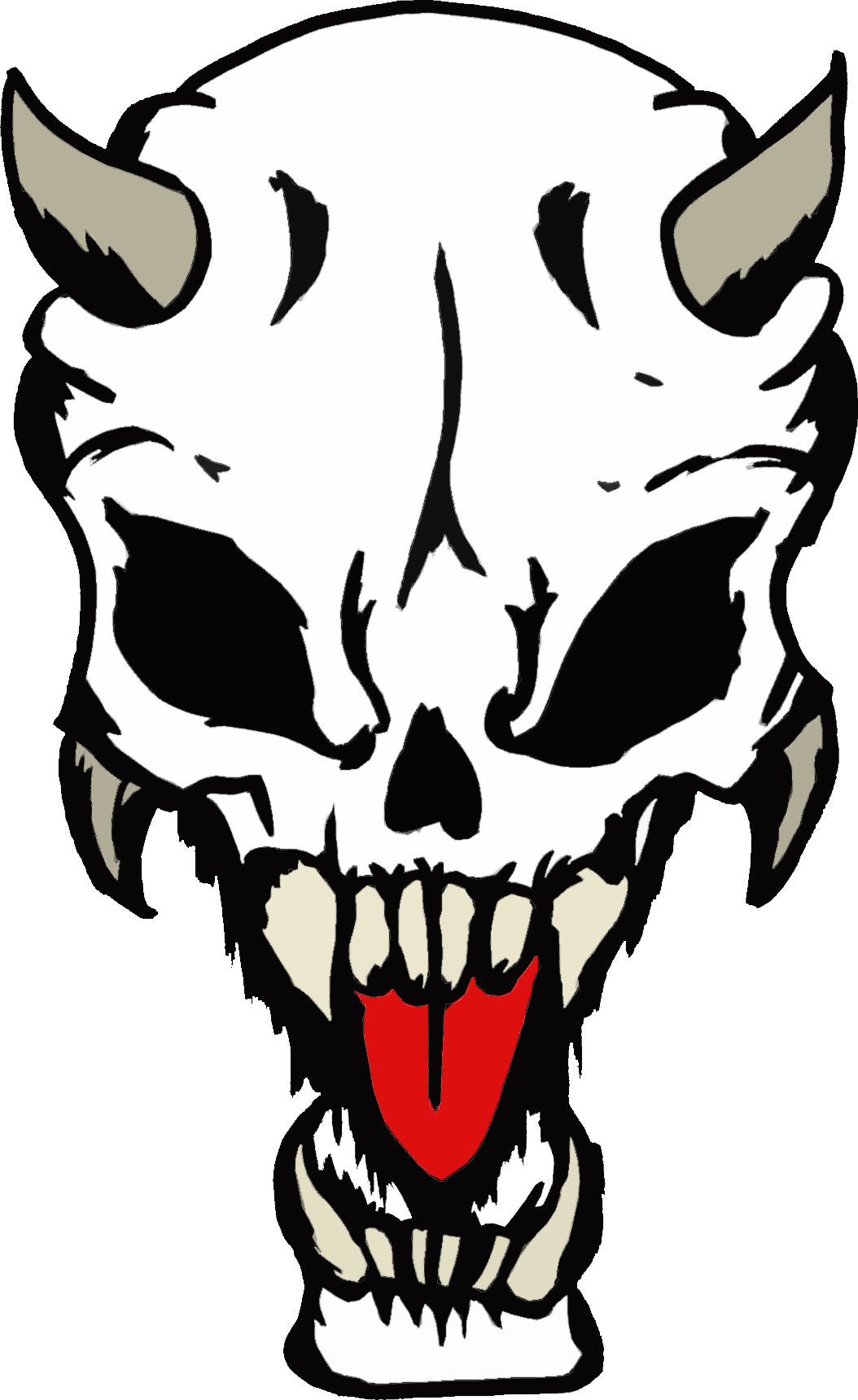 Detail Demon Skull Art Nomer 9