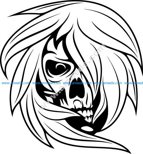 Detail Demon Skull Art Nomer 16