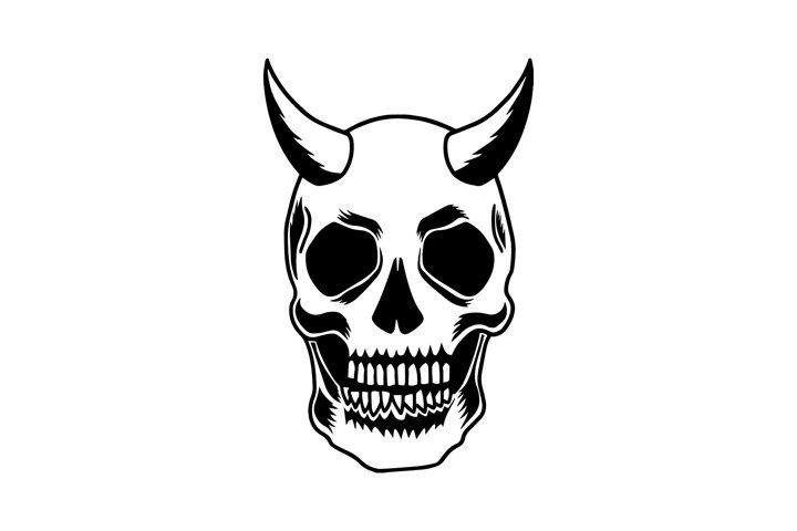 Detail Demon Skull Art Nomer 5