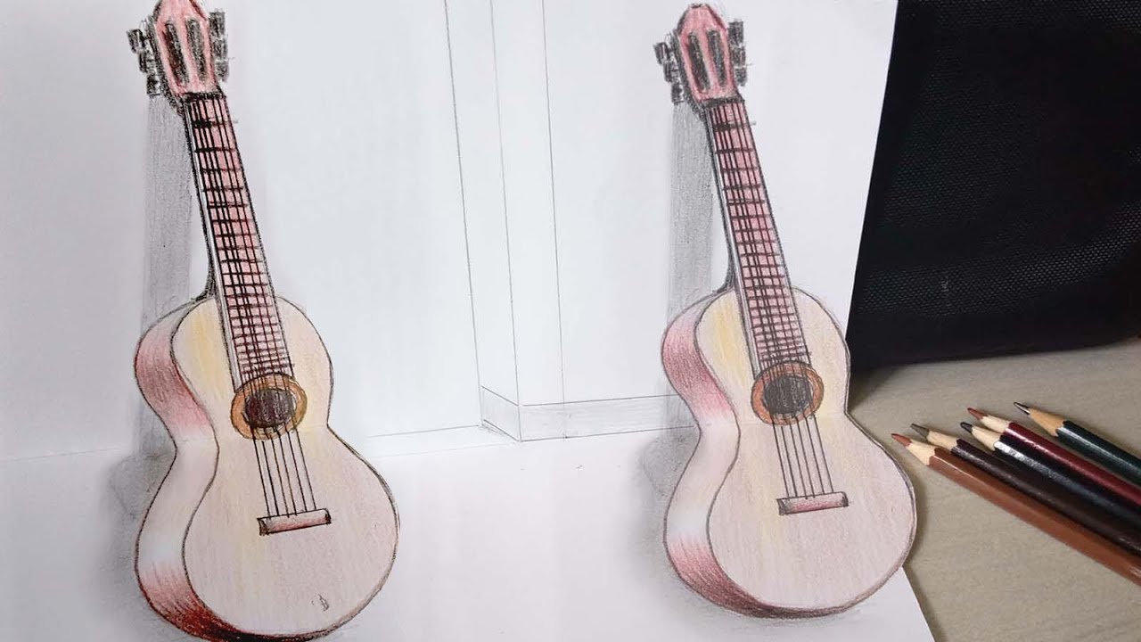 Detail Gambar Gitar 3d Nomer 36