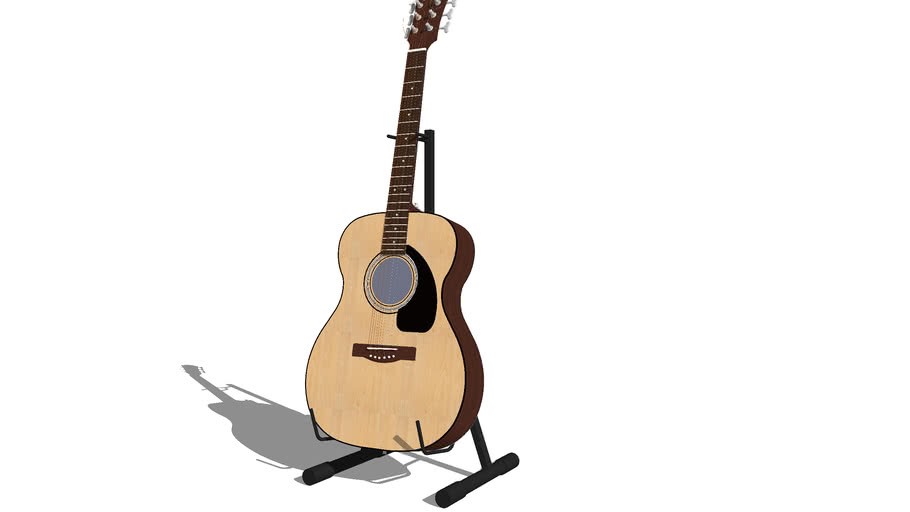 Detail Gambar Gitar Akustik 3d Nomer 5