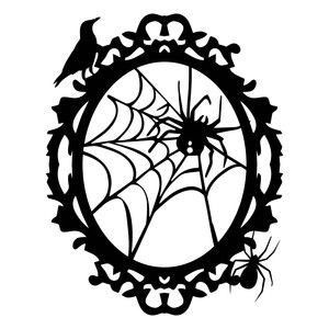 Detail Halloween Spinnennetz Scherenschnitt Nomer 8