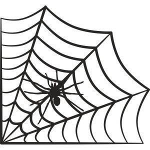 Detail Halloween Spinnennetz Scherenschnitt Nomer 2
