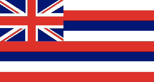 Hawaiianische Flagge - KibrisPDR