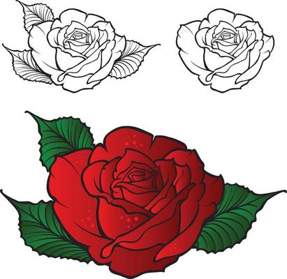 Detail Rose Mit Kreuz Tattoo Nomer 16