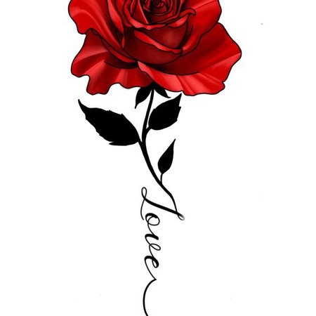 Detail Rose Mit Kreuz Tattoo Nomer 7