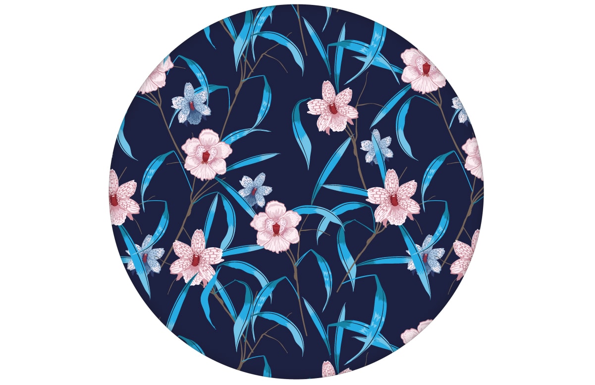 Detail Tapete Orchidee Muster Nomer 6