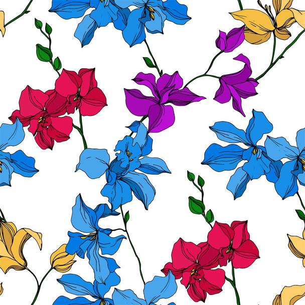 Detail Tapete Orchidee Muster Nomer 9