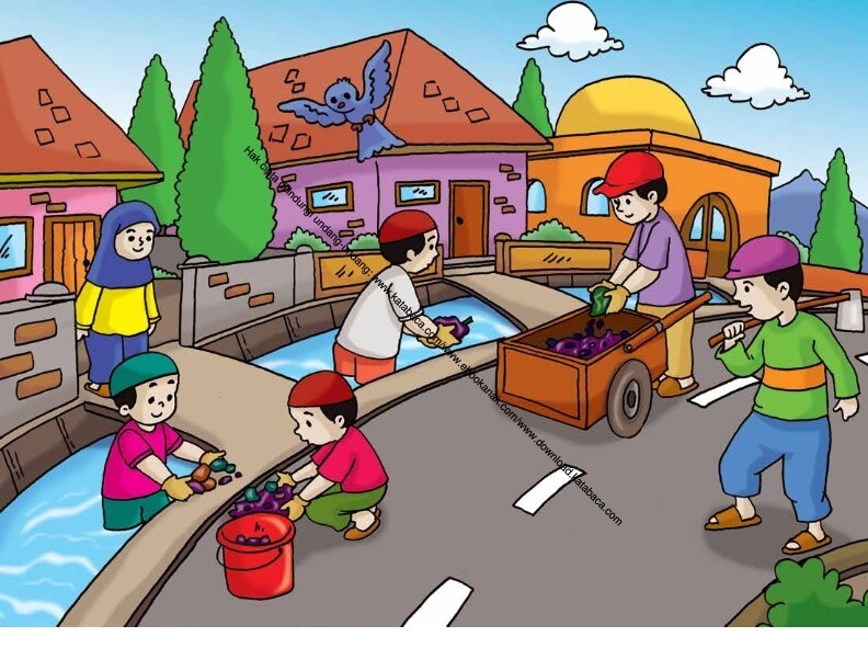 Detail Gambar Gotong Royong Di Masyarakat Kartun Nomer 3