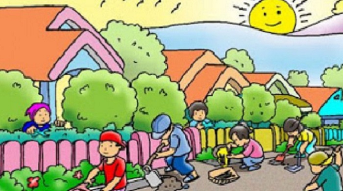 Detail Gambar Gotong Royong Di Rumah Kartun Nomer 24