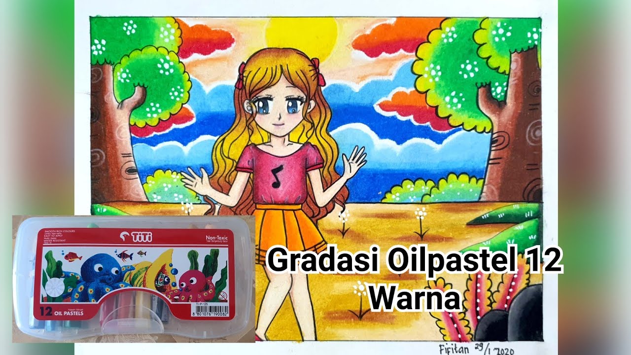 Detail Gambar Gradasi Warna Crayon Nomer 34