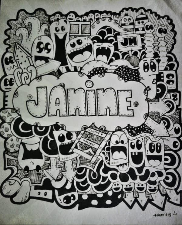 Detail Gambar Graffiti Doodle Art Name Nomer 29