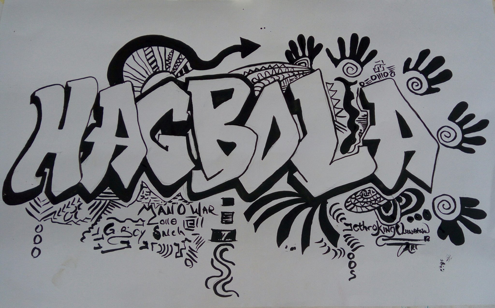 Detail Gambar Graffiti Doodle Art Name Nomer 45