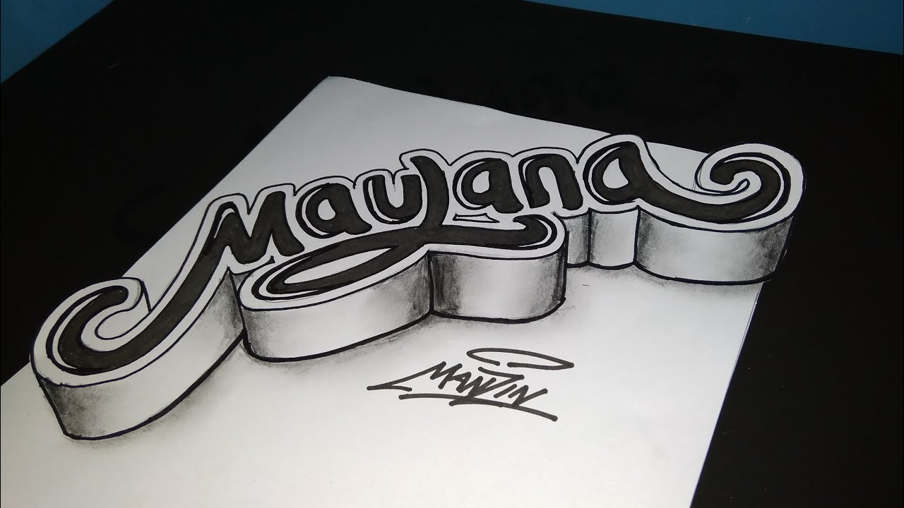 Detail Gambar Grafiti 3d Di Kertas Nomer 17