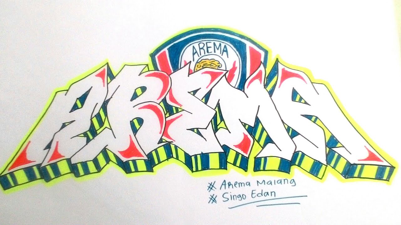 Detail Gambar Grafiti Arema Nomer 4