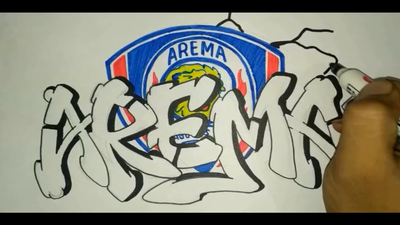 Detail Gambar Grafiti Arema Nomer 9