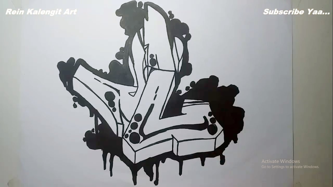 Detail Gambar Grafiti Huruf Nomer 48