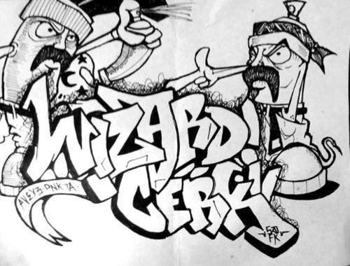 Detail Gambar Grafiti Karakter Nomer 46