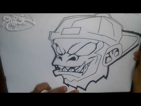 Detail Gambar Grafiti Karakter Monster Nomer 13