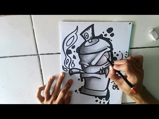 Detail Gambar Grafiti Karakter Monster Nomer 37