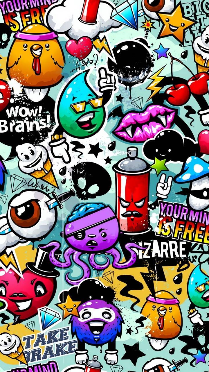 Detail Gambar Grafiti Kartun Keren Gambar Wallpaper Grafiti Kartun Keren Nomer 2