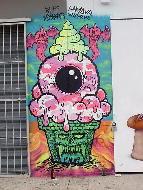 Detail Gambar Grafiti Monster Gambar Grafiti Pemandangan Nomer 34