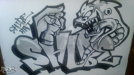 Detail Gambar Grafiti Naga Nomer 12