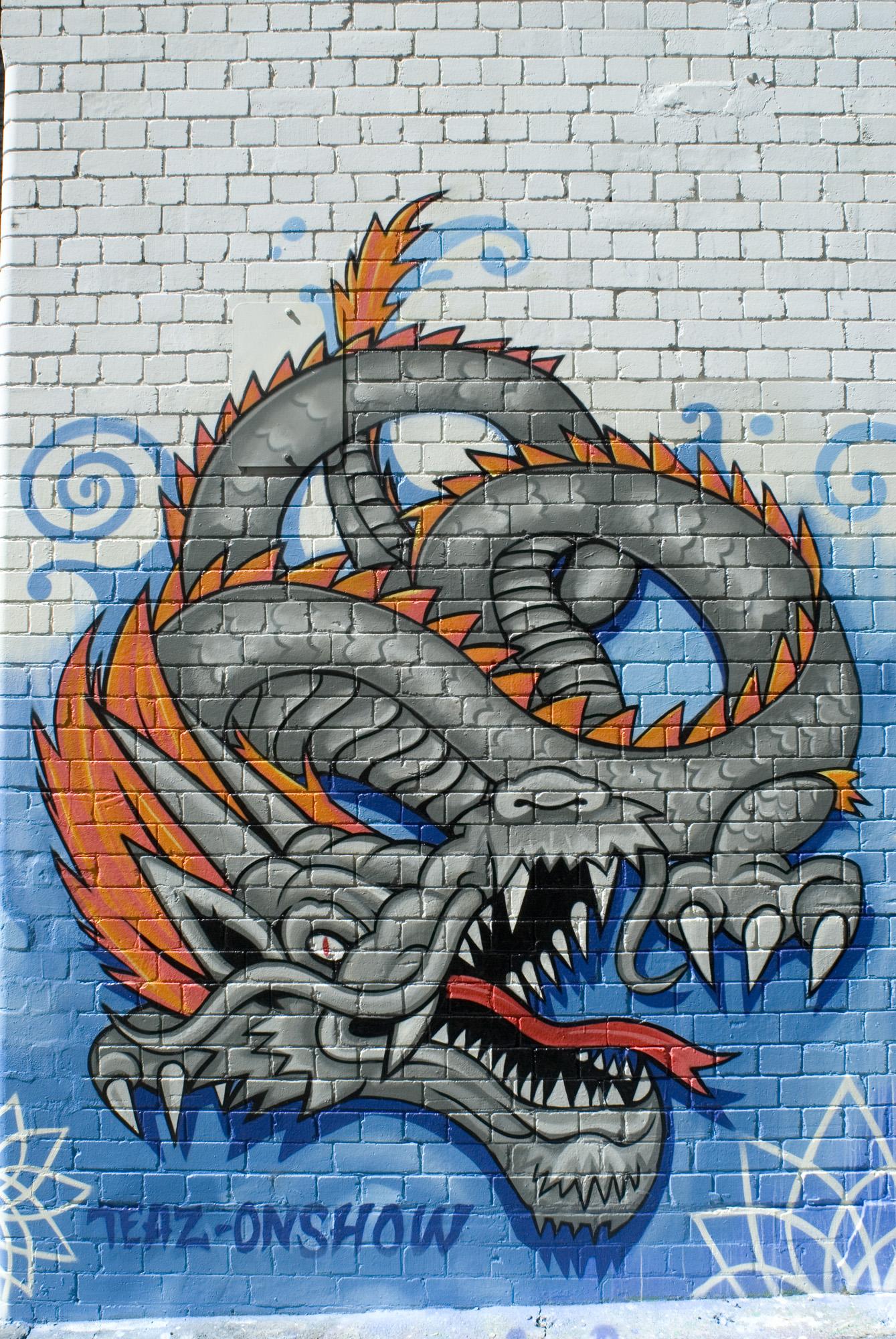 Detail Gambar Grafiti Naga Nomer 2