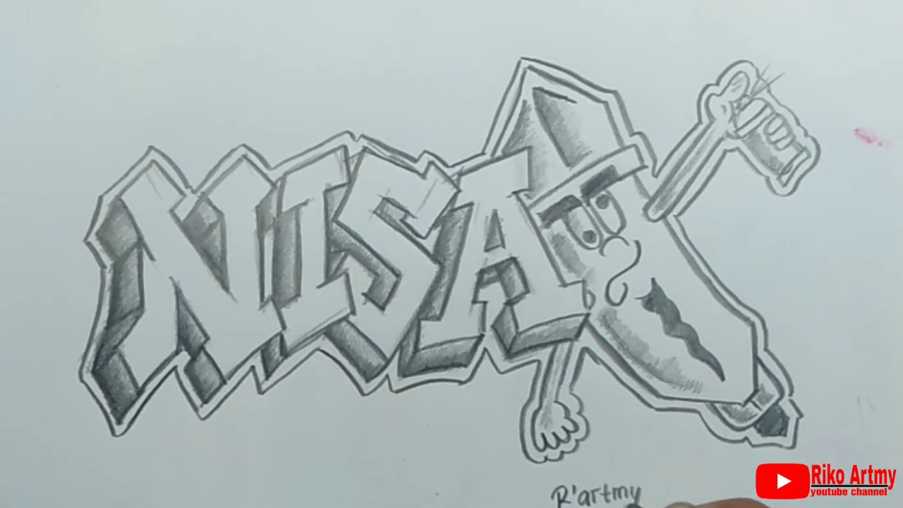 Detail Gambar Grafiti Nama Bagus Nomer 5