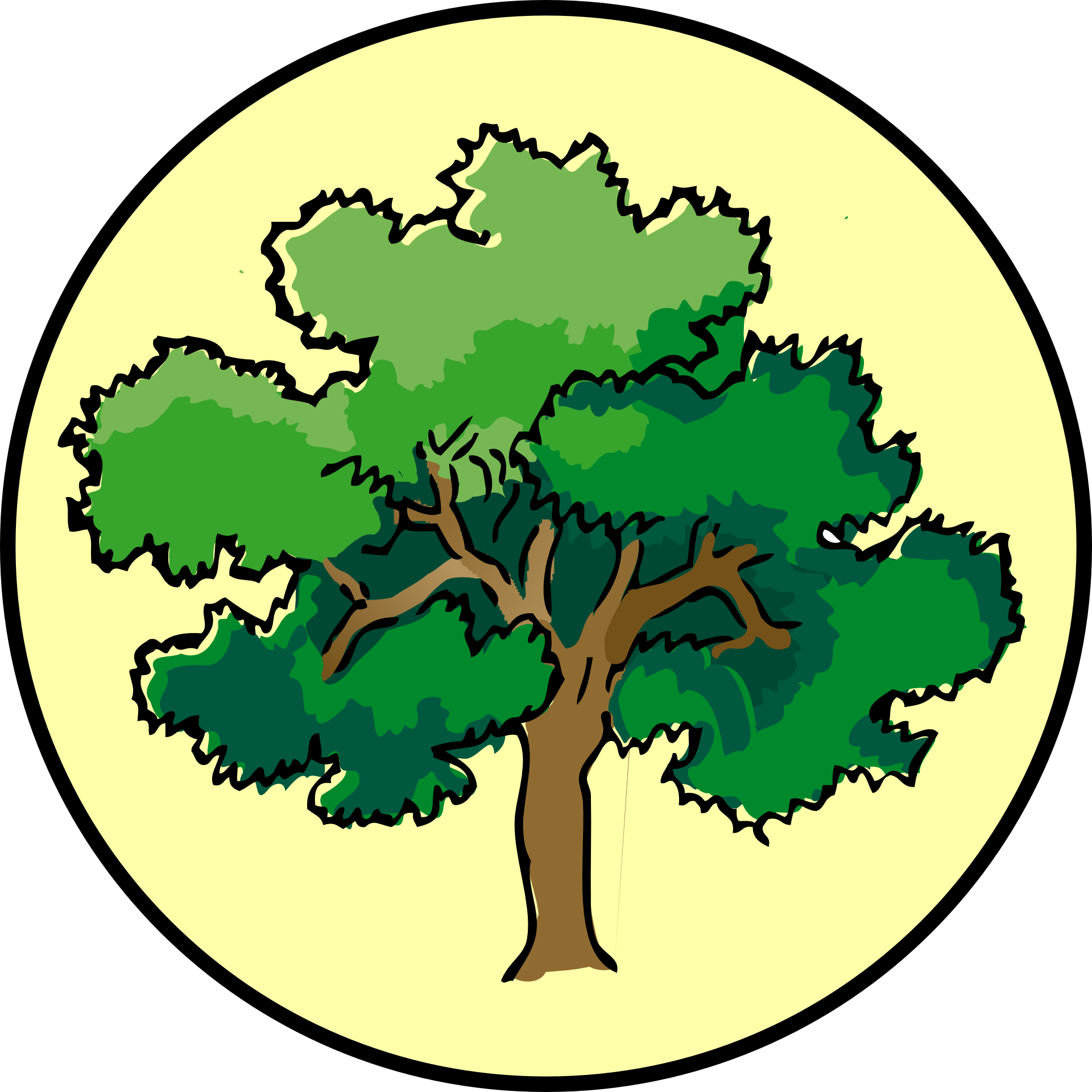 Detail Oak Tree Clipart Png Nomer 17